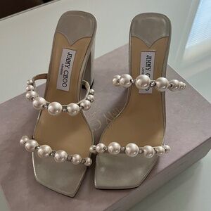 Jimmy Choo Amara 85MM Sandals 38.5